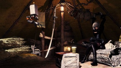 Непревзойденный опыт NieR Automata в Monster Hunter World, замена голоса, моделей и музыки Непревзойденный опыт NieR Automata в Monster Hunter World, замена голоса, моделей и музыки