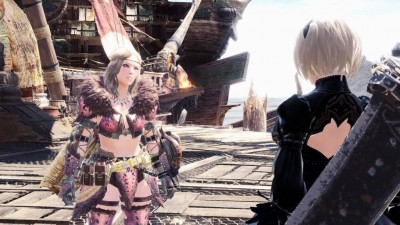 Непревзойденный опыт NieR Automata в Monster Hunter World, замена голоса, моделей и музыки Непревзойденный опыт NieR Automata в Monster Hunter World, замена голоса, моделей и музыки