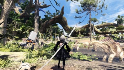 Непревзойденный опыт NieR Automata в Monster Hunter World, замена голоса, моделей и музыки Непревзойденный опыт NieR Automata в Monster Hunter World, замена голоса, моделей и музыки