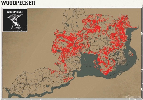 Red dead redemption 2 - животные. Карты с местами обитания Red dead redemption 2 - животные. Карты с местами обитания