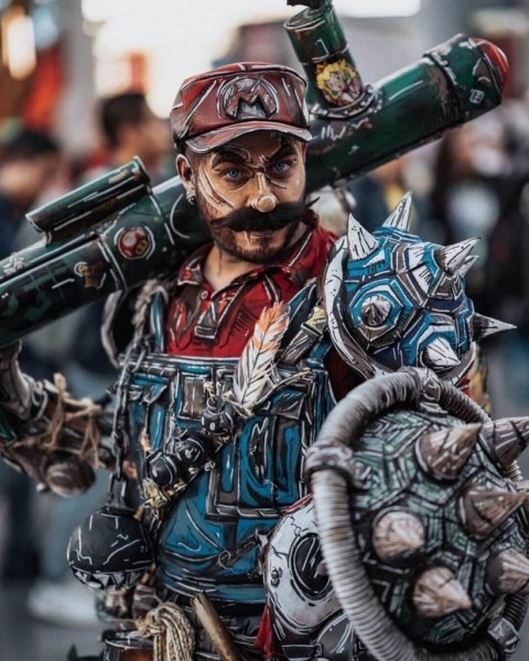 Супер Марио в потрясающем косплее в стиле сел-шейдинг Супер Марио в потрясающем косплее в стиле сел-шейдинг