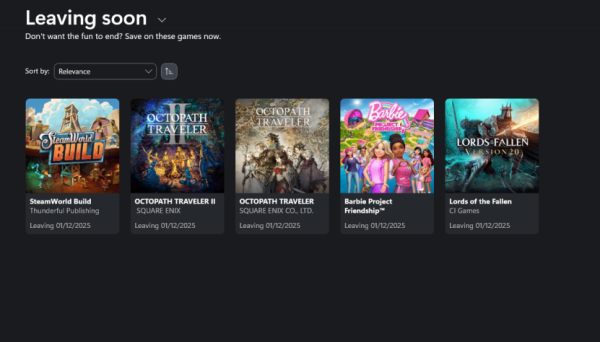 Lords of the Fallen и ещё 4 игры покинут подписку Game Pass в конце месяца