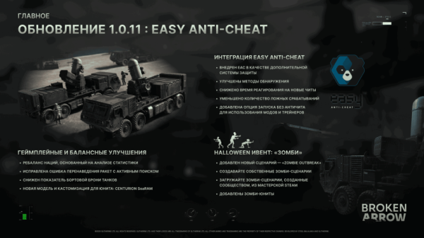 В Broken Arrow улучшили античит и ввели сценарий с зомби В Broken Arrow улучшили античит и ввели сценарий с зомби