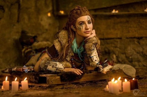 Косплей охотницы на роботов Элой из Horizon Zero Dawn