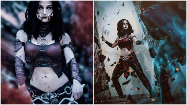 Лучший косплей Милины из Mortal Kombat Лучший косплей Милины из Mortal Kombat