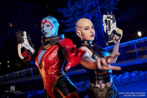 Лучший косплей Джек из Mass Effect