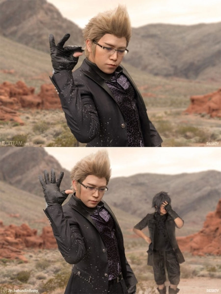 Косплей мема Final Fantasy XV Косплей мема Final Fantasy XV