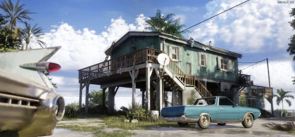 GTA 6 дом главного героя на новом движке UE5 с высокой детализацией показали