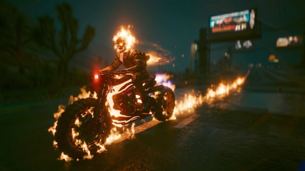Cyberpunk 2077 нашли Призрачного гонщика и показали Cyberpunk 2077 нашли Призрачного гонщика и показали