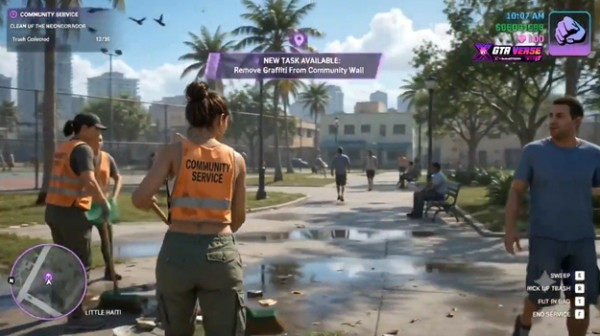 GTA 6 выполнение уборки улиц показали