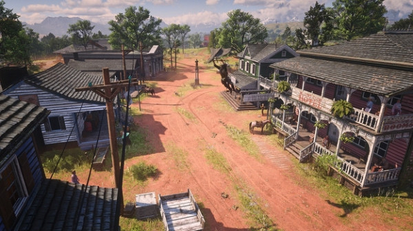 Red Dead Redemption 2 появилась опция передвигаться по воздуху