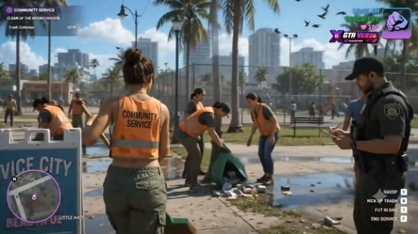 GTA 6 выполнение уборки улиц показали