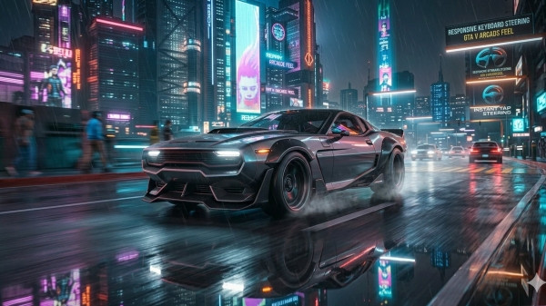 Cyberpunk 2077 вождение в стиле GTA 5 появилось в игре