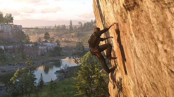 Red Dead Redemption 2 способность взбираться на горы и стены показали
