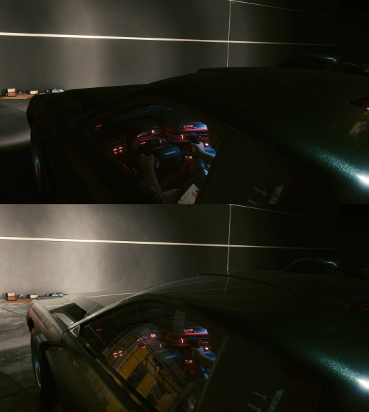 Cyberpunk 2077 новую графику отражений на поверхностях показали