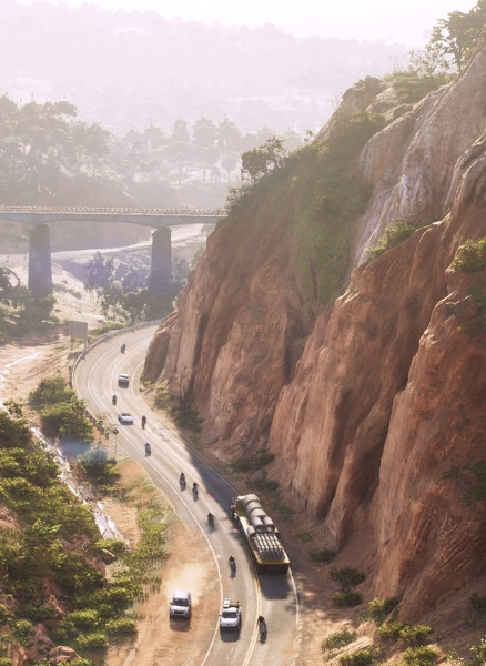 GTA 6 недочет на дороге с большегрузом показали