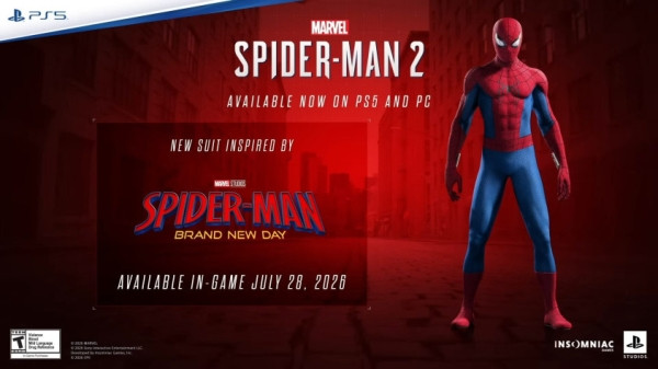 В Marvel&rsquo;s Spider-Man 2 добавят костюм из грядущего фильма &laquo;Человек-паук: Совершенно новый день&raquo;