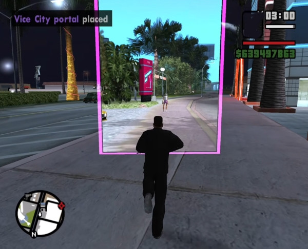 В GTA San Andreas открытие порталов в другие части GTA показали