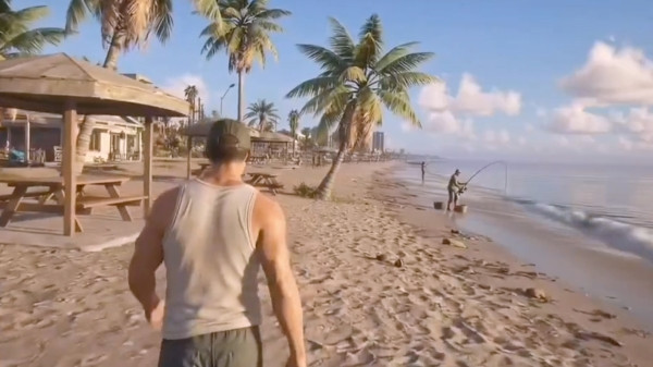 GTA 6 пляж Вайс-Сити с другого ракурса показали