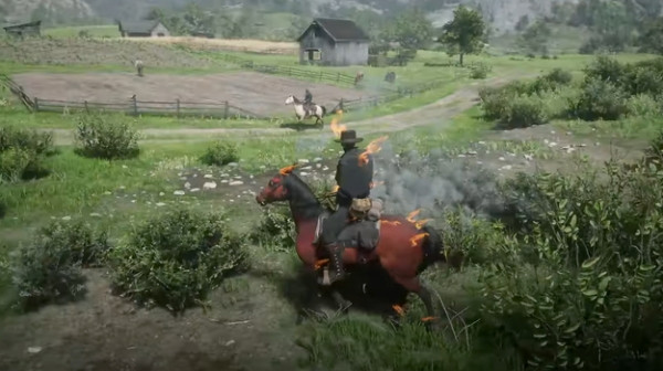 Red Dead Redemption 2 нашли призрачного гонщика и показали Red Dead Redemption 2 нашли призрачного гонщика и показали