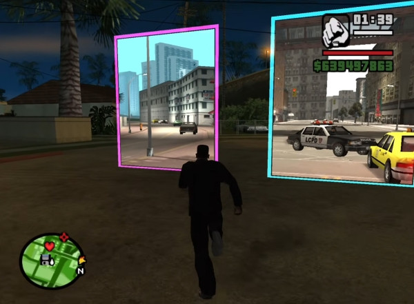 В GTA San Andreas открытие порталов в другие части GTA показали