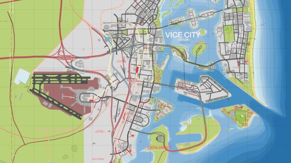 GTA 6 преображенную карту с новыми дорогами и островами показали GTA 6 преображенную карту с новыми дорогами и островами показали