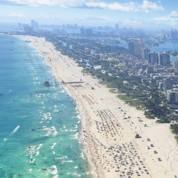 GTA 6 пляж Вайс-Сити с другого ракурса показали