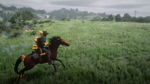 Red Dead Redemption 2 нашли призрачного гонщика и показали Red Dead Redemption 2 нашли призрачного гонщика и показали