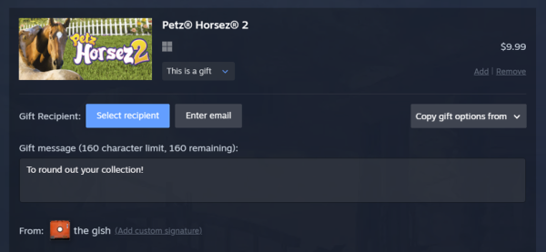 Valve улучшила вишлисты и упростила покупку подарков в Steam