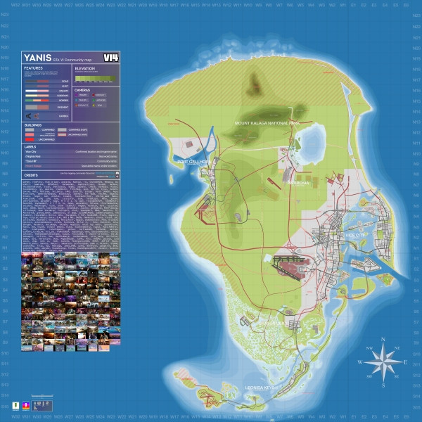 GTA 6 переделанную карту с обновленными дорогами, горами и островами показали