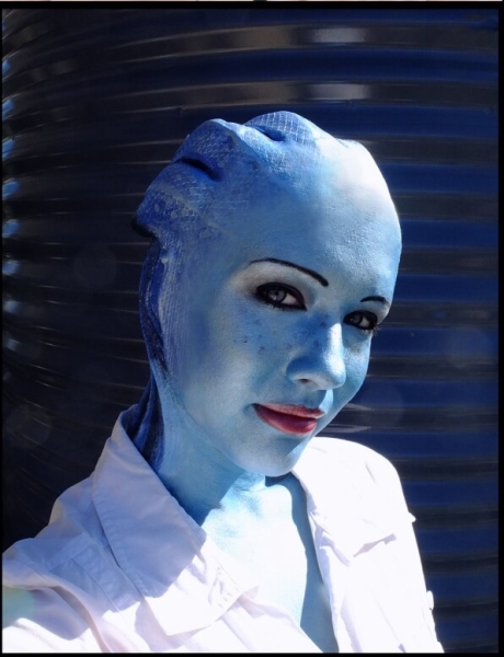 Косплей гуманоида Азари из Mass Effect Косплей гуманоида Азари из Mass Effect